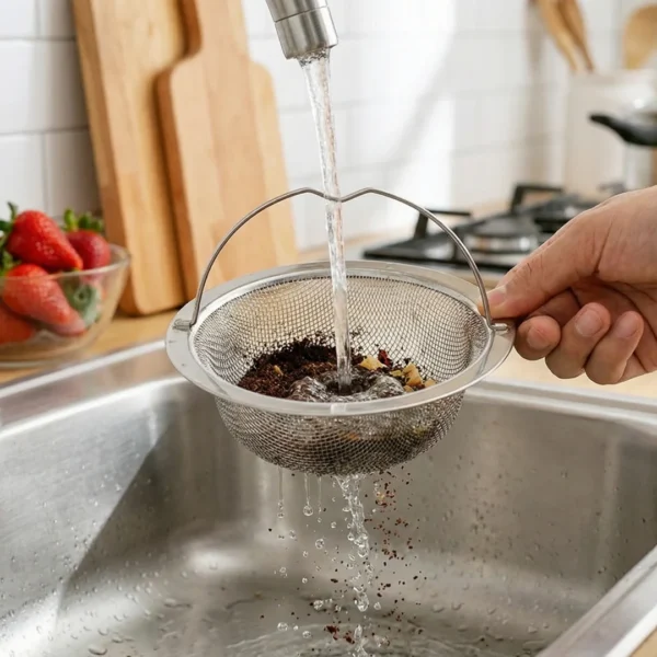 Amazon's Choice! Kitchen Sink Drain Strainer - Upgraded Stainless Steel - Prevents Clogs & Odors Stocking Stuffers