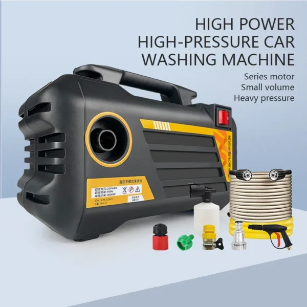 3000W electric high pressure washer Powerful car wash gun 220V/110V convenient home car wash machine, used for car, garden clean