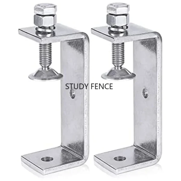 2pcs Stainless Steel C-type Fixture Steel Pipe Clamp Snap Fastener Household Hardware Accessories Pipeline Fastener Bracket