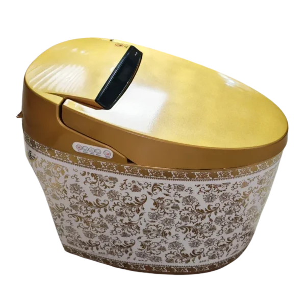Fully Automatic Without Water Pressure Limitation European Style Integrated Gold Smart Toilet Household Electric Toilet
