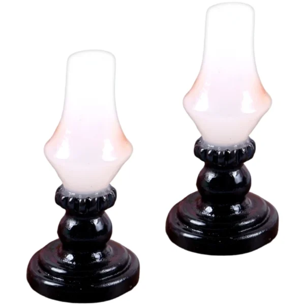 2Pc Miniature Plastic Resin Home Appliance Ornaments Decorative Accent Dollhouses Retro Furniture Models for Pretend Play